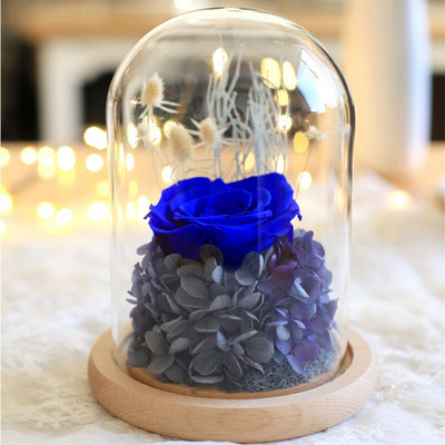 10*15 см прозрачна стъклена куполна ваза Декорация на дома Творчески дънер Основен капак Направи си сам Подарък за приятел Сватба на живо Реквизит