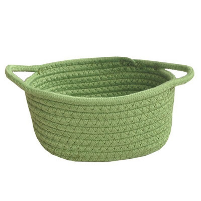 Pamut kötél tároló kosár Szőtt baba mosodai kosarak pelenkázójáték otthoni dekorációhoz