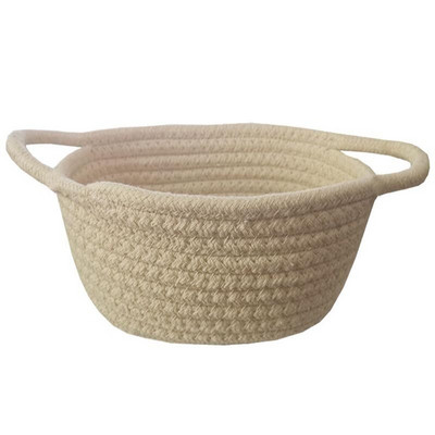 Pamut kötél tároló kosár Szőtt baba mosodai kosarak pelenkázójáték otthoni dekorációhoz