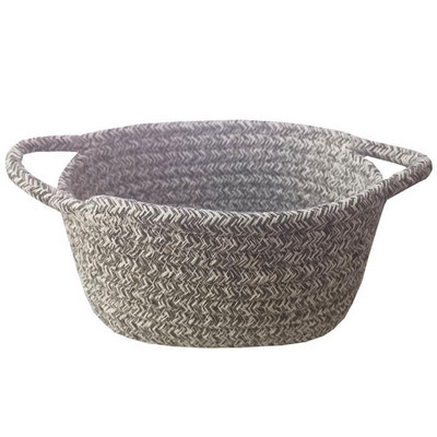 Pamut kötél tároló kosár Szőtt baba mosodai kosarak pelenkázójáték otthoni dekorációhoz