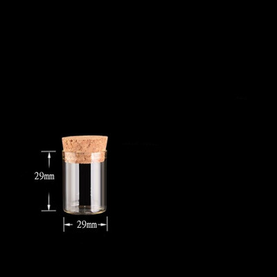 20 komada 29*27 mm 29*29 mm Mini prazne staklene prozirne boce s plutenim čepom Staklenke za čavle Staklene bočice Staklenke Boce za pohranu Staklenke s epruvetama