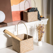 Ins stílusú tengerifű kosár kézzel készített szőtt növényi kosarak különféle virágcserepek díszítésére, háztartási tárolóedényekre