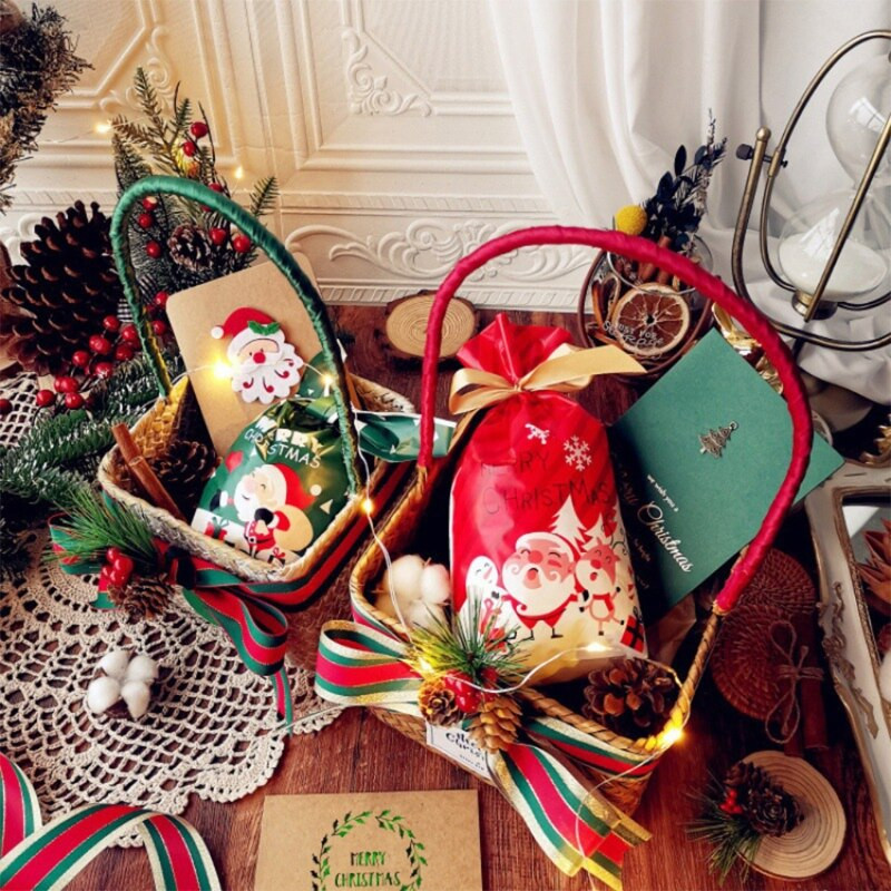 Ins stílusú tengerifű kosár kézzel készített szőtt növényi kosarak különféle virágcserepek díszítésére, háztartási tárolóedényekre