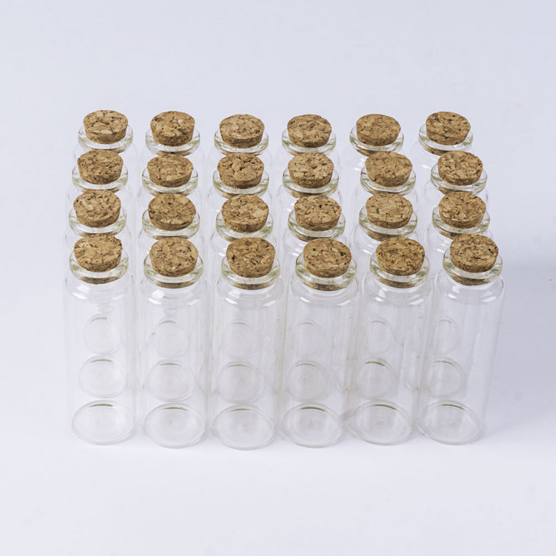 12 db 45 ml-es 30*90 mm-es kis üvegpalack dugós dugóval fűszer mini palackok tartály barkács üvegek üvegek tároló palackok