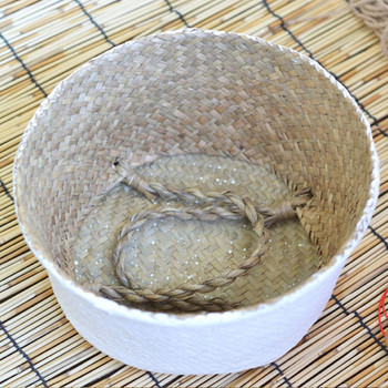 Дървена плетена кошница Висяща саксия за цветя Сгъваема мръсни дрехи Кошници за съхранение на пране Детски играчки Органайзер за домашна градина