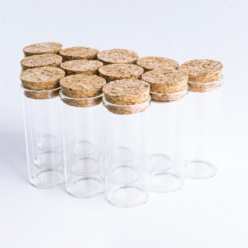 30 ml 30 * 70 mm laikymo stiklinis buteliukas su kamščiais Maži skaidrūs stikliniai buteliai „pasidaryk pats“ palinkėjimas vestuvių dekoravimo buteliukas