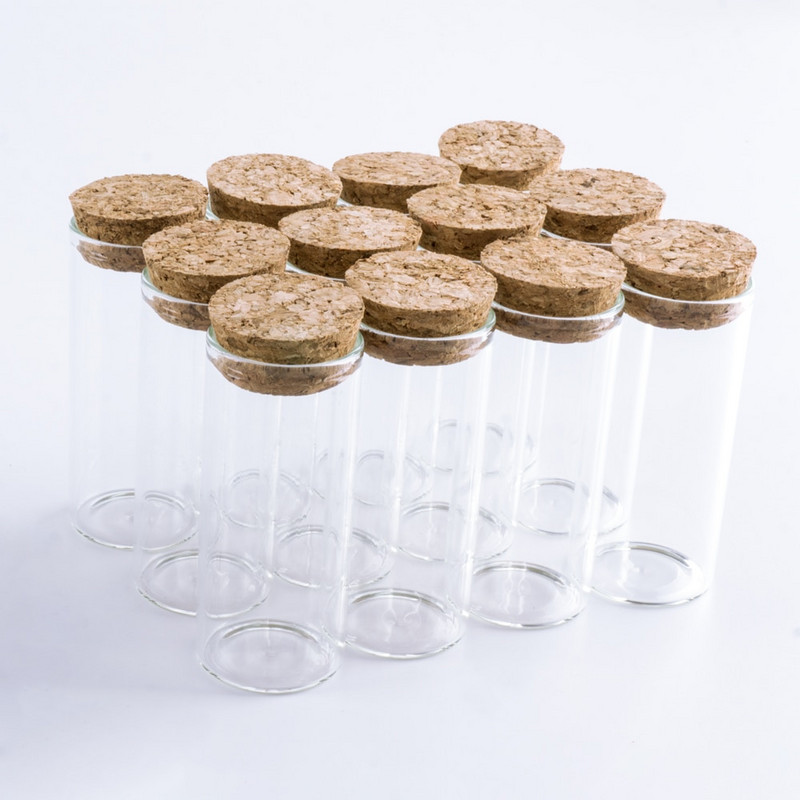 30 ml 30 * 70 mm laikymo stiklinis buteliukas su kamščiais Maži skaidrūs stikliniai buteliai „pasidaryk pats“ palinkėjimas vestuvių dekoravimo buteliukas