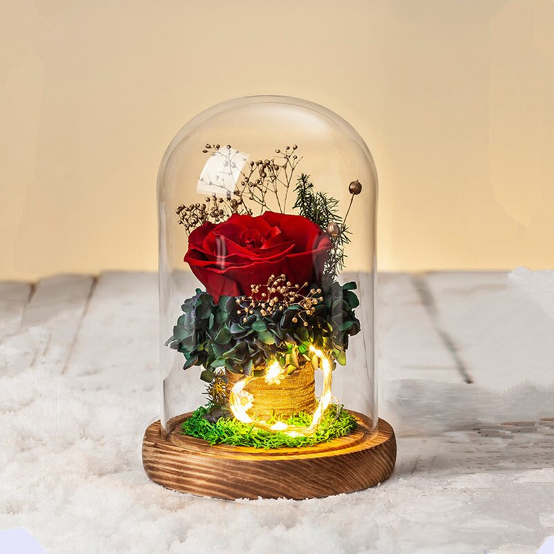 Skersmuo = 9 cm Skirtingo aukščio stiklinė kupolo vaza namų dekoravimui šviečiantis senovinis pagrindas, skaidrus dangtelis, vestuvinis rekvizitas Gimtadienio dovana