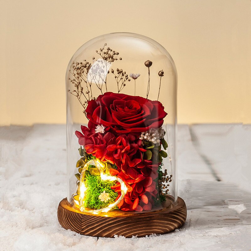 Skersmuo = 9 cm Skirtingo aukščio stiklinė kupolo vaza namų dekoravimui šviečiantis senovinis pagrindas, skaidrus dangtelis, vestuvinis rekvizitas Gimtadienio dovana