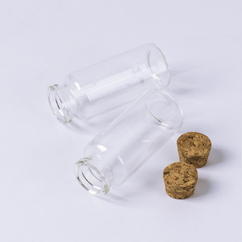Μίνι άδεια γυάλινα μπουκάλια 30*70 mm με πώμα από φελλό DIY φιαλίδια Βάζα Μπουκάλια αποθήκευσης ​12 τεμ./παρτίδα