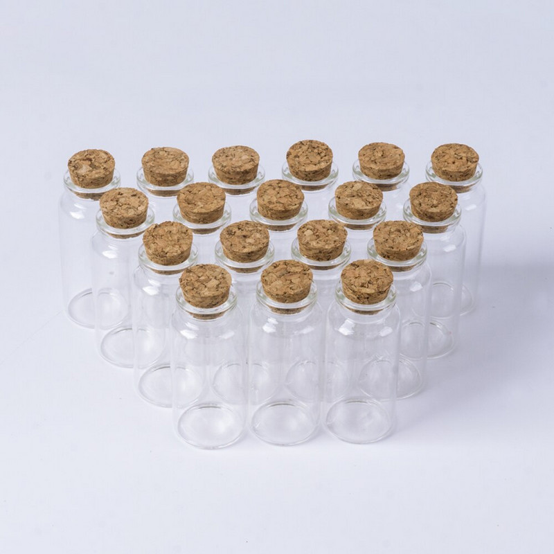 30 * 70 mm 30 ml maži tušti stikliniai buteliai su kamštiniu kamščiu, pasidaryk pats, buteliukai, stiklainiai, laikymo buteliai ​12 vnt / partija