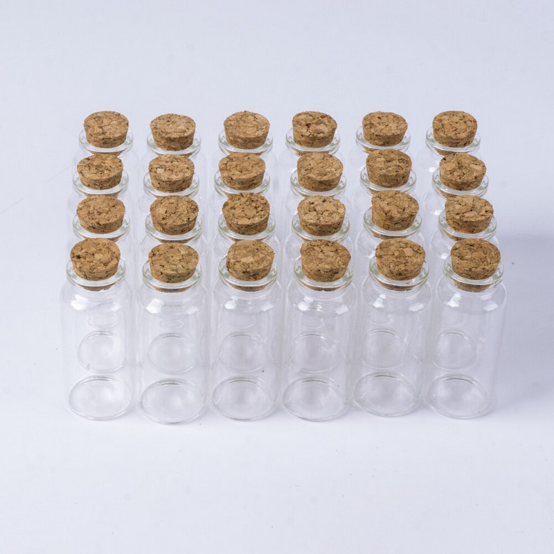 30 * 70 mm 30 ml maži tušti stikliniai buteliai su kamštiniu kamščiu, pasidaryk pats, buteliukai, stiklainiai, laikymo buteliai ​12 vnt / partija