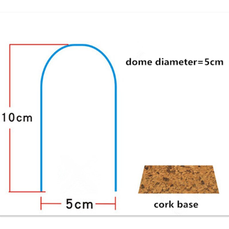 2 seturi/pachet 5*10cm Vază cu dom de sticlă de dimensiuni mini pentru decorarea nunții pentru acasă, bază de plută, capac transparent, cadou pentru prieteni, bricolaj