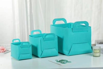 Филцова сгъваема кошница за съхранение на различни дрехи