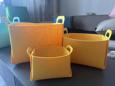 Филцова сгъваема кошница за съхранение на различни дрехи