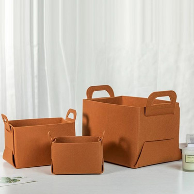 Филцова сгъваема кошница за съхранение на различни дрехи