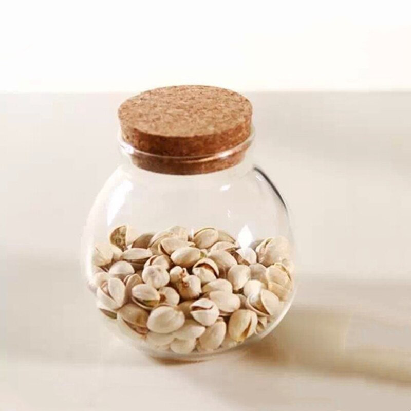 Diametru = 10 cm Rezervor de depozitare din sticlă de dimensiuni mici Capac plută Micro peisaj sticla terariu vază Decor pentru casa cadou prieten