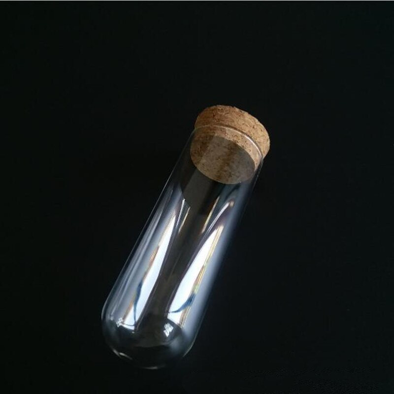 2 seturi/pachet, 3,7*10 cm, bază de plută, cupolă de sticlă, depozitare flori uscate, vază de acoperire în formă de tub DIY