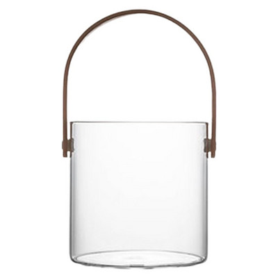 Skaidraus stiklo serviravimo padėklas su apvalia rankena saldainių laikymo pyragaičiai vaisiai dovanų krepšelis maisto organizatorius Virtuvės reikmenys namų dekoravimui