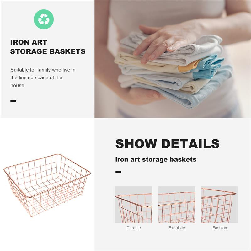 Metalinis laikymo krepšelis Geležinis stalinis tvarkyklės stovas makiažo failas kosmetinė lentyna Biuro smulkmenos Stalčių stalas Dėžės Tinklelis 28x22x12cm