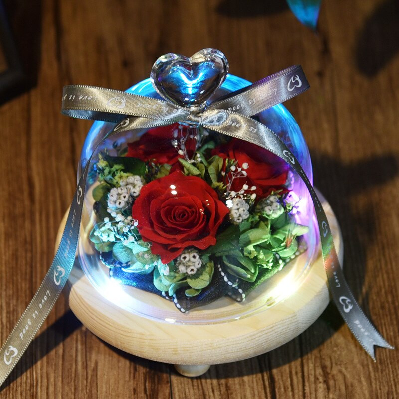 10*8cm szív tetejű üvegkupola váza lakberendezés három lábú rönk alap átlátszó borító barkács ajándék