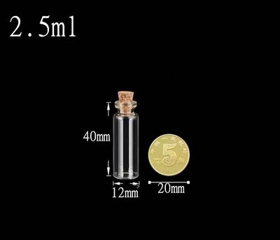 10db 0,5/1/1,5/2/3/4 ml-es mini kis üvegpalackok átlátszó parafa dugóval üvegek apró esküvői fiolák Üzenet Favor konténer ékszer