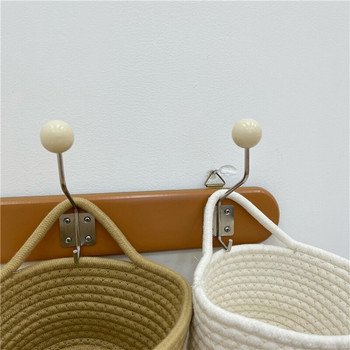 Smile Hand-woven Storage Baskets Ins Hanging Woven Storag Basket Sundries Organizer Snack Cosmetic Desktop Organizer 12x15cm