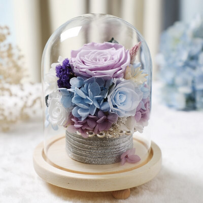 10 * 12 cm väikese suurusega klaaskupliga vaas Kodukaunistus Kolm jalga palgipõhi läbipaistev kate DIY sõbra kingitus pulmade rekvisiidile