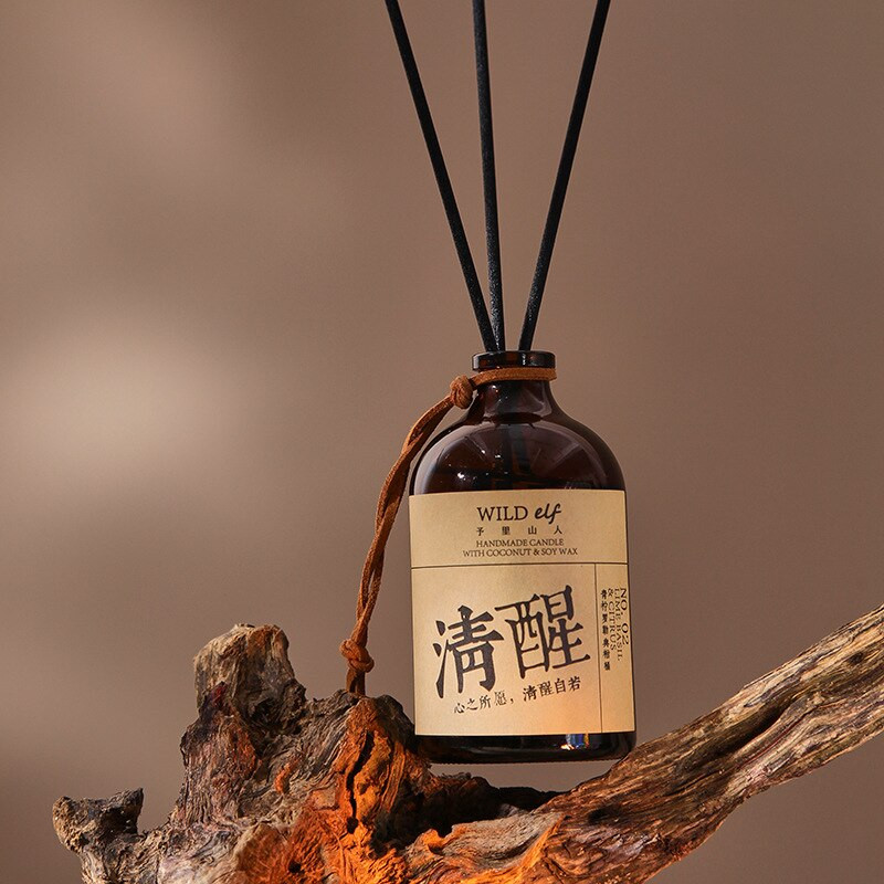 1db100ml Háztartási Beltéri Otthoni Illat Rattan Sticks Párologtató Üres Palackok Barna Aromaterápiás Üres Üres Palack