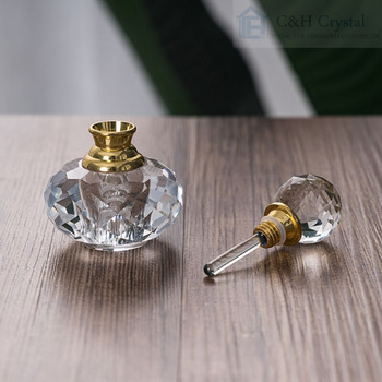 3 мл олио за парфюмна бутилка от кристално стъкло за жени и домашен декор