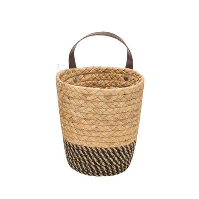 Pakabinami sandėliavimo krepšeliai Jūros žolės austi rankų darbo virtuvės įrankiai Organizatorius Sodo sodinukai Krepšeliai Namų dekoras Gėlės Vazonai