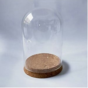 2 készlet/csomag 9*12 cm-es üvegkupola váza otthoni dekoráció Különböző választható alap, átlátszó borító, baráti ajándék Esküvői élő kellék
