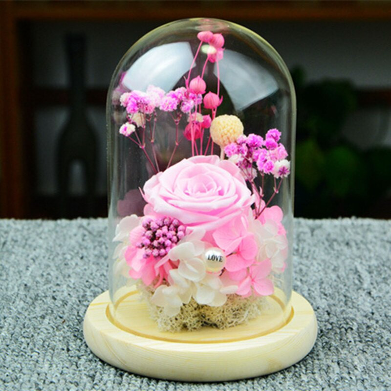 2 készlet/csomag 9*12 cm-es üvegkupola váza otthoni dekoráció Különböző választható alap, átlátszó borító, baráti ajándék Esküvői élő kellék