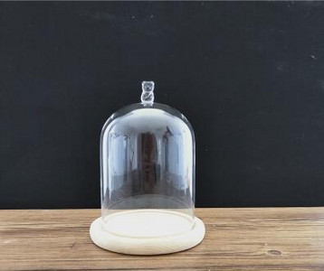 Közepes méretű 9*11cm Különböző felső rönk alap üvegkupola váza otthoni esküvői dekoráció átlátszó borító barát ajándék