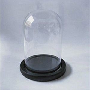 9*18 cm-es kis méretű üvegkupola váza otthoni dekoráció Különféle választható alap, átlátszó borító, esküvői születésnapi ajándék