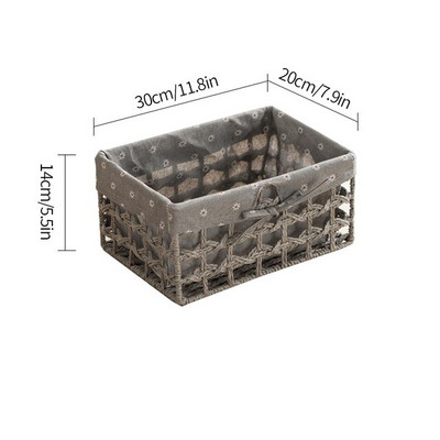 ÚJ Kézzel készített tárolókosár, szőtt tárolókosarak, asztali egyéb termékek, Snackek, kozmetikai rendeződobozok.