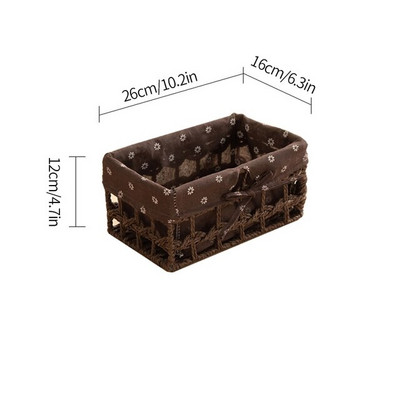 ÚJ Kézzel készített tárolókosár, szőtt tárolókosarak, asztali egyéb termékek, Snackek, kozmetikai rendeződobozok.