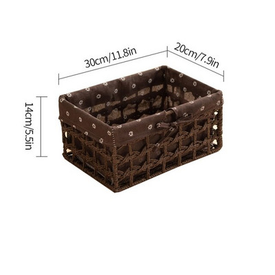 ÚJ Kézzel készített tárolókosár, szőtt tárolókosarak, asztali egyéb termékek, Snackek, kozmetikai rendeződobozok.