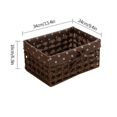 ÚJ Kézzel készített tárolókosár, szőtt tárolókosarak, asztali egyéb termékek, Snackek, kozmetikai rendeződobozok.