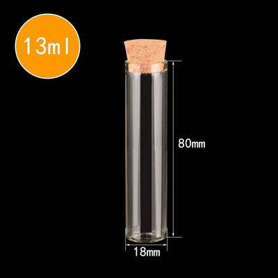 20db 0,5 ml 0,8 ml 1 ml 4 ml-es kis üvegpalackok átlátszó parafa dugóval Üvegek apró esküvői fiolák Üzenet Favor Tartályok Ékszer