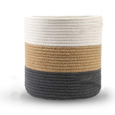 Sandėliavimas šiaudų rotango žalieji augalai vazoniniai vazono dangtis nešvarūs drabužiai kliūtis krepšelis medvilnė virvė, austa dėžutė, talpykla