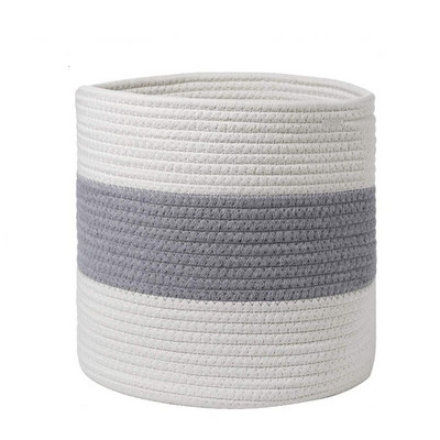 Sandėliavimas šiaudų rotango žalieji augalai vazoniniai vazono dangtis nešvarūs drabužiai kliūtis krepšelis medvilnė virvė, austa dėžutė, talpykla