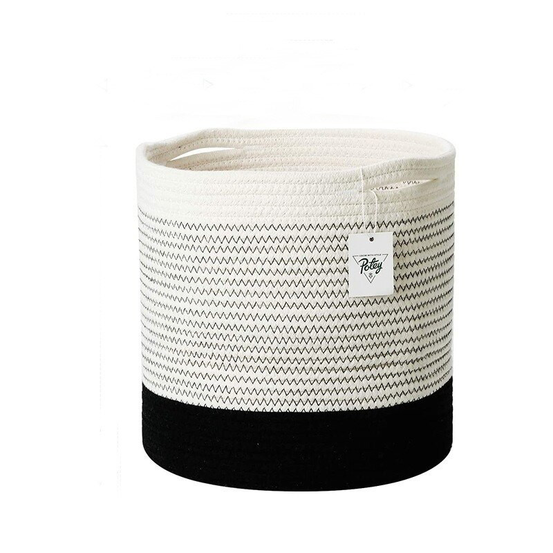 Sandėliavimas šiaudų rotango žalieji augalai vazoniniai vazono dangtis nešvarūs drabužiai kliūtis krepšelis medvilnė virvė, austa dėžutė, talpykla