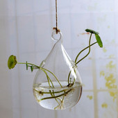 Viseće prozirne staklene vaze Cvijeće Hidroponsko bilje Ured Dekoracija doma Terarij S55