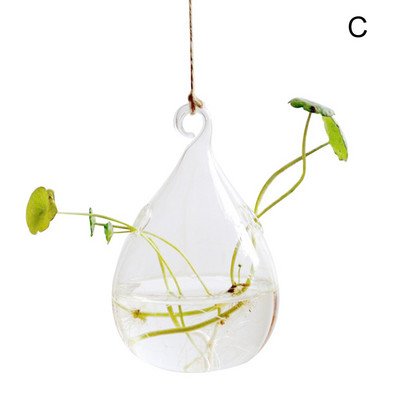 Viseće prozirne staklene vaze Cvijeće Hidroponsko bilje Ured Dekoracija doma Terarij S55