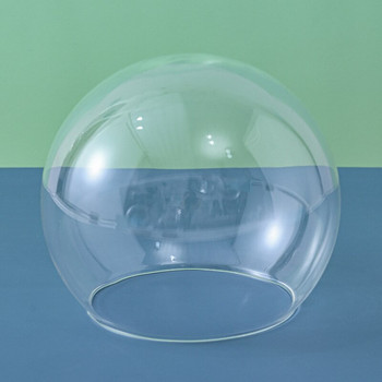 Диаметър=15 см Среден размер Стъклен купол с кръгла форма Прозрачен калъф за торта Подарък за сватбен фестивал