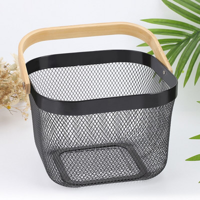 Drenažo laikymo krepšelis Stalinis kompiuteris su medine rankena Virtuvė Vonios Įvairios reikmenys Organizatoriaus dėžutė Įrankiai Vaisių ir daržovių maisto talpa