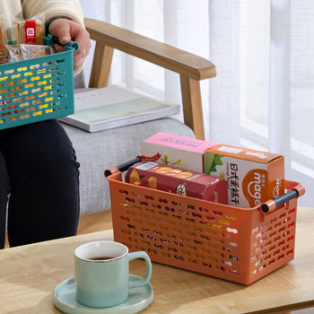 Органайзер за кухненски шкаф Бутилки за подправки Кошница за съхранение Пластмасова кошница за плодове Набор от панери Държач за закуски Кутия за играчки