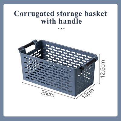 Dulap de bucătărie Organizator Sticle de condimente Coș de depozitare Coș de fructe din plastic Panier Rangement Suport pentru gustări Cutie cu articole diverse pentru jucării