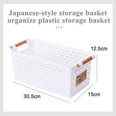 Dulap de bucătărie Organizator Sticle de condimente Coș de depozitare Coș de fructe din plastic Panier Rangement Suport pentru gustări Cutie cu articole diverse pentru jucării